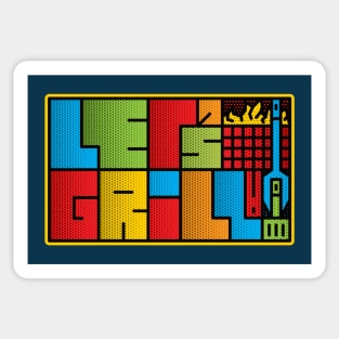 Let's Grill Comics Sticker